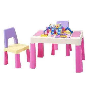 Game table toy table kindergarten children table and chair set baby multi-function plastic writing study table