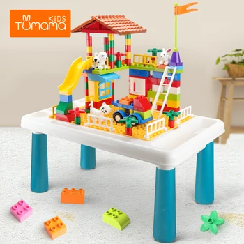 TUMAMA Building Block Desk Big Size Compatible Duploed Table Multifunctional Learning Desk Study Table Toys For Children
TUMAMA Building Block Desk Big Size Compatible Duploed Table Multifunctional Learning Desk Study Table Toys For Children