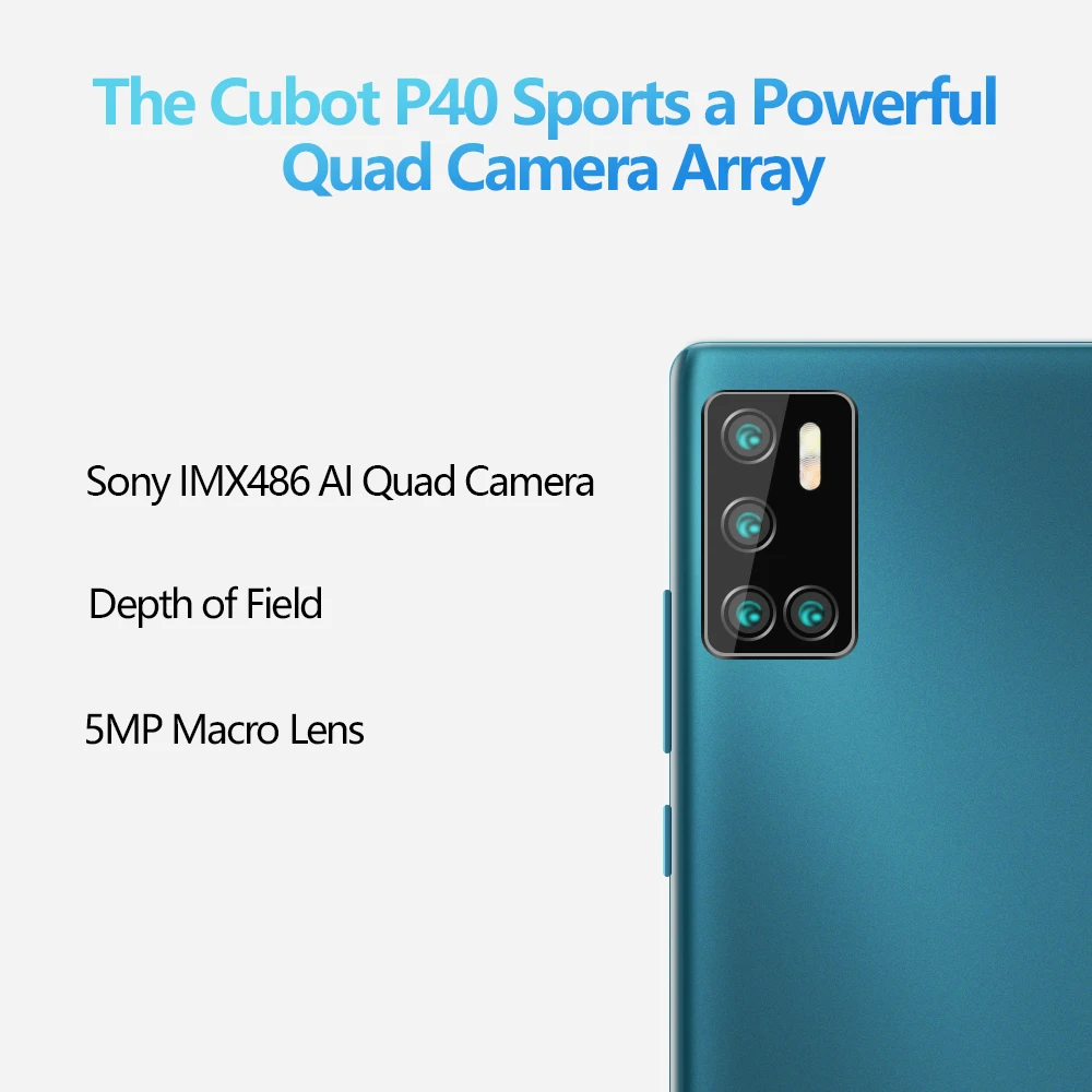 Cubot P40 смартфон NFC 4 Гб + 128 ГБ Sony AI Quad Камера Четвре Камеров 20MP селфи 6 2 дюймов 4200 мАч