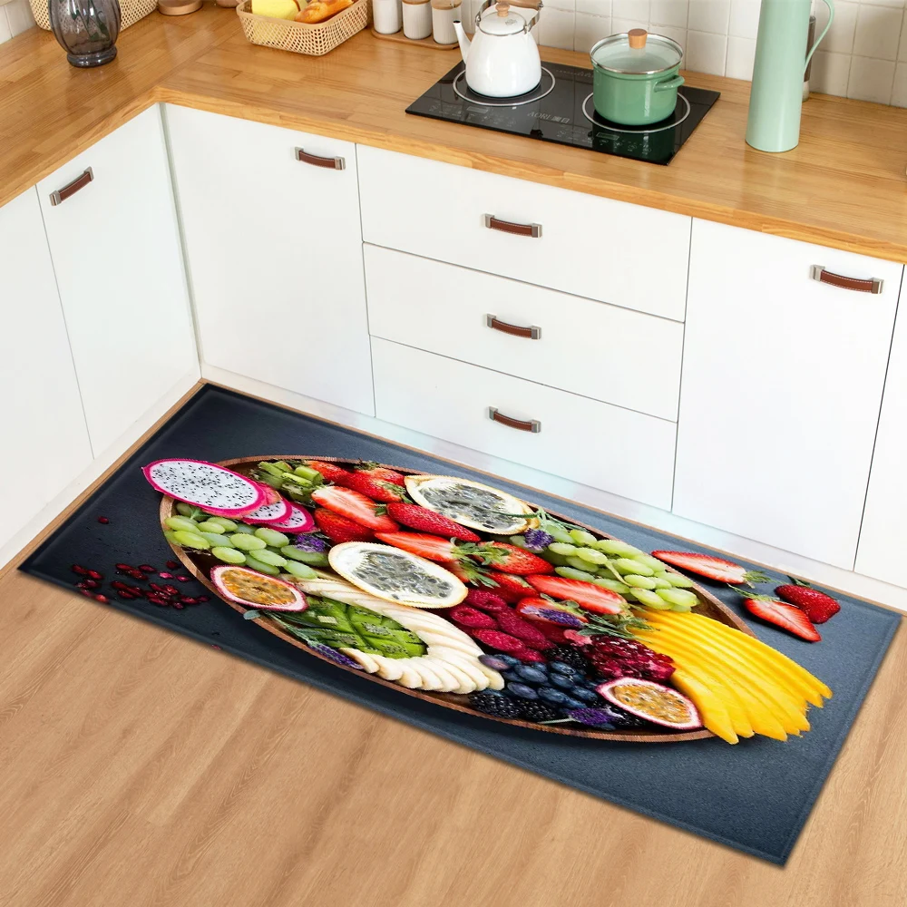 Shop Generic Modern Kitchen Carpet Fruit Pattern Bedroom Floor Living Room Decor Rug Entrance