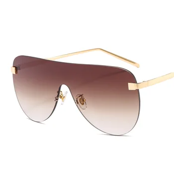 Personality The New Frameless Women Sunglasses One-piece Catwalk Vintage UV400 Glasses
Personality The New Frameless Women Sunglasses One-piece Catwalk Vintage UV400 Glasses