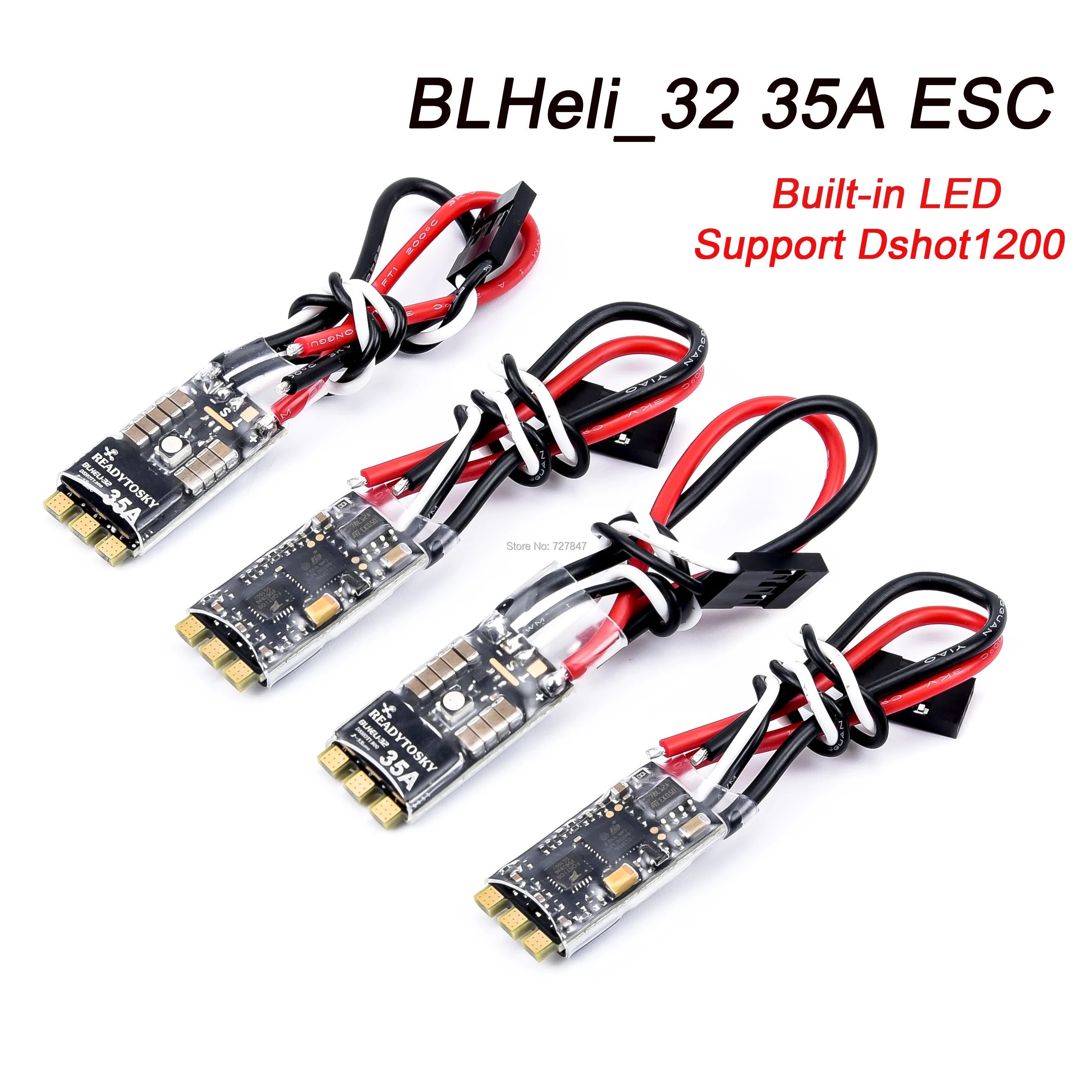 4pcs 35A BLHeli_32 BLheli 32bit ESC Built-in LED Support Dshot1200 Multishot for FPV RC Racing Quadcopter Model Spare Part Frame
4pcs 35A BLHeli_32 BLheli 32bit ESC Built-in LED Support Dshot1200 Multishot for FPV RC Racing Quadcopter Model Spare Part Frame