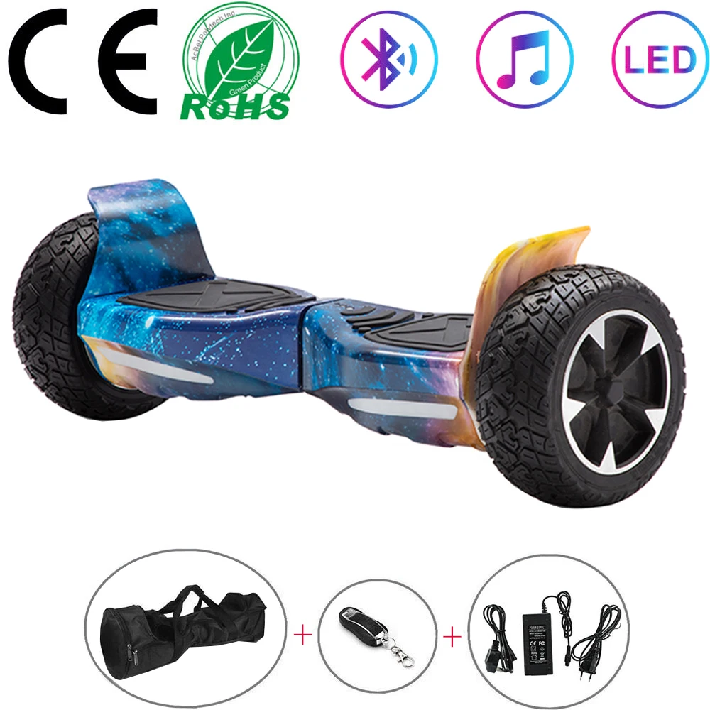 Hoverboard 8.5 Inch Off-road Self Balancing Scooters All-terrain Electric Scooters Bluetooth Two Wheels Balance Skateboard Kids
Hoverboard 8.5 Inch Off-road Self Balancing Scooters All-terrain Electric Scooters Bluetooth Two Wheels Balance Skateboard Kids