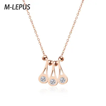 Water drop pendant necklace Jane fashion ladies necklace titanium stainless steel jewelry inlaid zircon charm ladies gifts
Water drop pendant necklace Jane fashion ladies necklace titanium stainless steel jewelry inlaid zircon charm ladies gifts