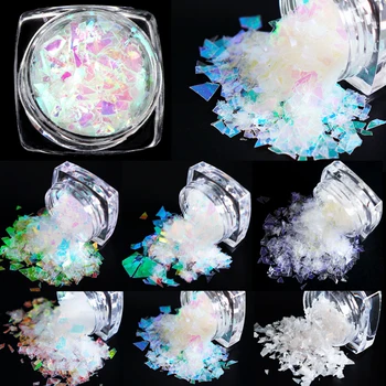 RIKONKA Holographic Nail Glitter Flakes AB Shell Mermaid Mirror Irregular Paillette DIY Foil Pieces Sequins Nail Art Decorations
RIKONKA Holographic Nail Glitter Flakes AB Shell Mermaid Mirror Irregular Paillette DIY Foil Pieces Sequins Nail Art Decorations