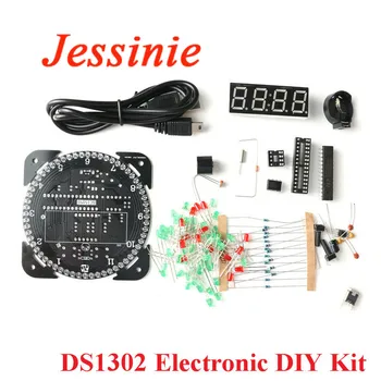 Rotating DS1302 Digital LED Display Module Alarm Electronic DIY Kit Digital Clock LED Temperature Regulator Learning Board 5V
Rotating DS1302 Digital LED Display Module Alarm Electronic DIY Kit Digital Clock LED Temperature Regulator Learning Board 5V