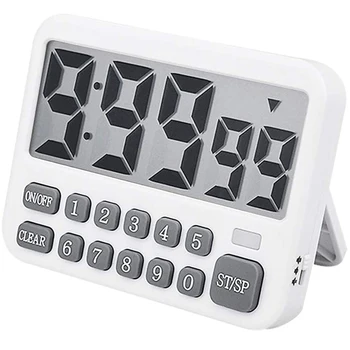 Digital Kitchen Timer, Large Display Cooking Timer Cycle Count Up/Down Timer with Digits Directly Input, Loud Alarm
Digital Kitchen Timer, Large Display Cooking Timer Cycle Count Up/Down Timer with Digits Directly Input, Loud Alarm