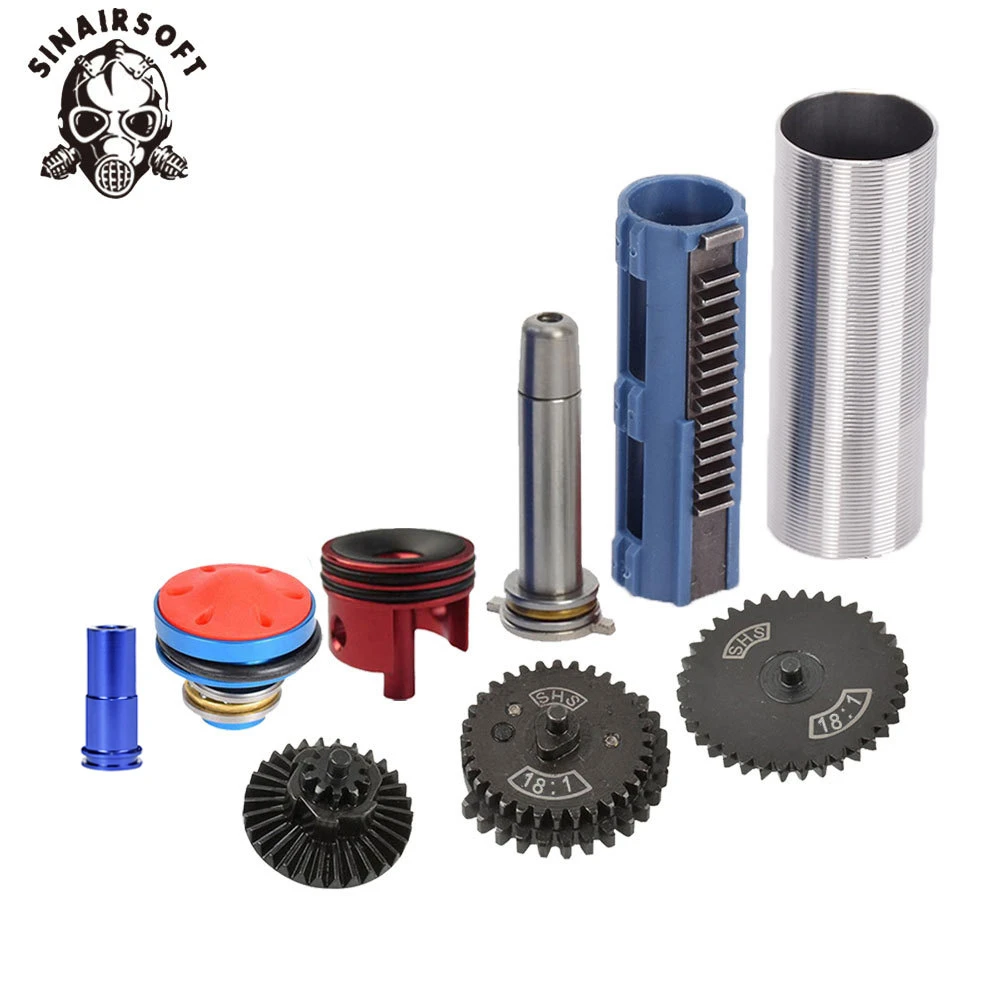 SINAIRSOFT 18:1 Gear Nozzle Cylinder Spring Guide 14 Teeth Piston Kit Fit Airsoft MP5 AK M4 M16 G36 Paintball Hunting Target
SINAIRSOFT 18:1 Gear Nozzle Cylinder Spring Guide 14 Teeth Piston Kit Fit Airsoft MP5 AK M4 M16 G36 Paintball Hunting Target