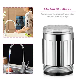 7 Color Water Faucet Stream Light Waterfall Glow Shower Stream Tap Head Pressure Sensor Kitchen Bathroom Temperature Recognition
7 Color Water Faucet Stream Light Waterfall Glow Shower Stream Tap Head Pressure Sensor Kitchen Bathroom Temperature Recognition