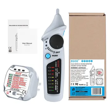 Home Circuit Safety Checkup Kit AVD06 Voltage Detector And AST01 Socket Tester Outlet RCD GFCI Test NCV Continuity Alarm
Home Circuit Safety Checkup Kit AVD06 Voltage Detector And AST01 Socket Tester Outlet RCD GFCI Test NCV Continuity Alarm