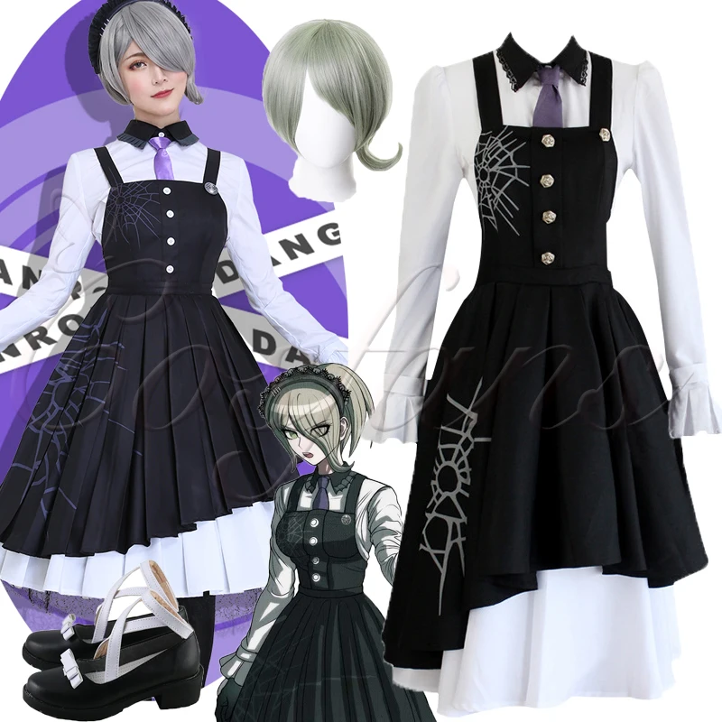 New Danganronpa V3 Tojo Kirumi Cosplay Costume Japanese Game Anime shoes Uniform Suit Outfit Clothes and wigs Halloween Cosplay
New Danganronpa V3 Tojo Kirumi Cosplay Costume Japanese Game Anime shoes Uniform Suit Outfit Clothes and wigs Halloween Cosplay
