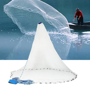 Elastic Finefish Cast Net Durable Fishing Network Hand Cast Outdoor Monofilament Loopless Throw Catch Equipment Fishings Tool
Elastic Finefish Cast Net Durable Fishing Network Hand Cast Outdoor Monofilament Loopless Throw Catch Equipment Fishings Tool
