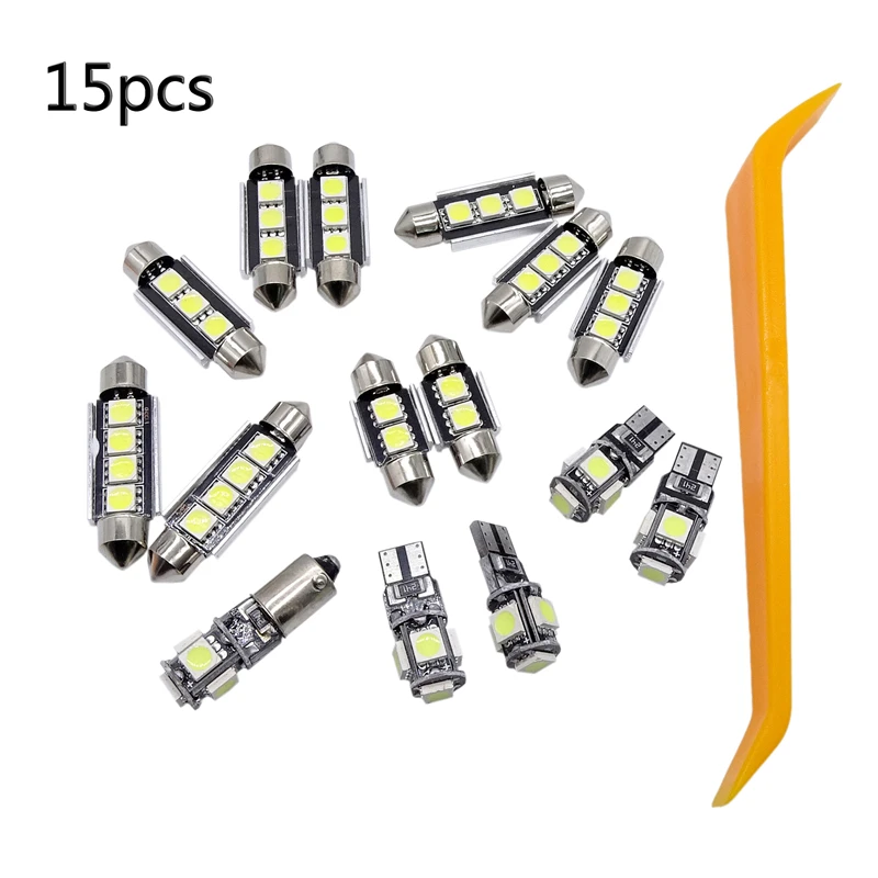 15 Pcs Fit For Mercedes Benz C Class W 203 2000-2007 Car Interior LED Reading Light Bulb Kit White Dome Map Lamp Decorative
15 Pcs Fit For Mercedes Benz C Class W 203 2000-2007 Car Interior LED Reading Light Bulb Kit White Dome Map Lamp Decorative