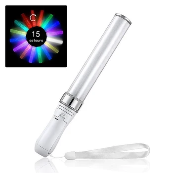 

15 Color LED Glow Stick Safe Light Stick Fluorescent for Event Festive Party Supplies Concert Decor AAA Battery Powered