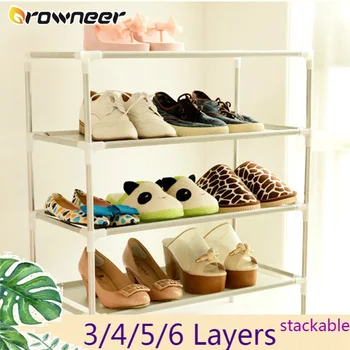 3/4/5/6 Layers Stackable Shoe Rack Non-woven Modern Dustproof Shoe Storage Multi-function Gray Save Space Tidy Shoe Organizer
3/4/5/6 Layers Stackable Shoe Rack Non-woven Modern Dustproof Shoe Storage Multi-function Gray Save Space Tidy Shoe Organizer