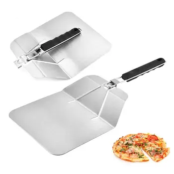 Stainless Steel Pizza Peel With Folding Handle, Cake Lifter Transfer Tray for Baking Homemade Pizza, Bread, Cake
Stainless Steel Pizza Peel With Folding Handle, Cake Lifter Transfer Tray for Baking Homemade Pizza, Bread, Cake