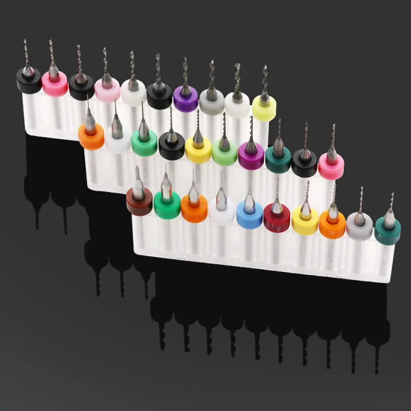 10pcs/Set 0.1-1.0/0.3-1.2/0.6-1.5/1.1-2mm Hard Alloy PCB Print Circuit Board Carbide Micro Drill Bits Tool for metal SMT CNC
10pcs/Set 0.1-1.0/0.3-1.2/0.6-1.5/1.1-2mm Hard Alloy PCB Print Circuit Board Carbide Micro Drill Bits Tool for metal SMT CNC