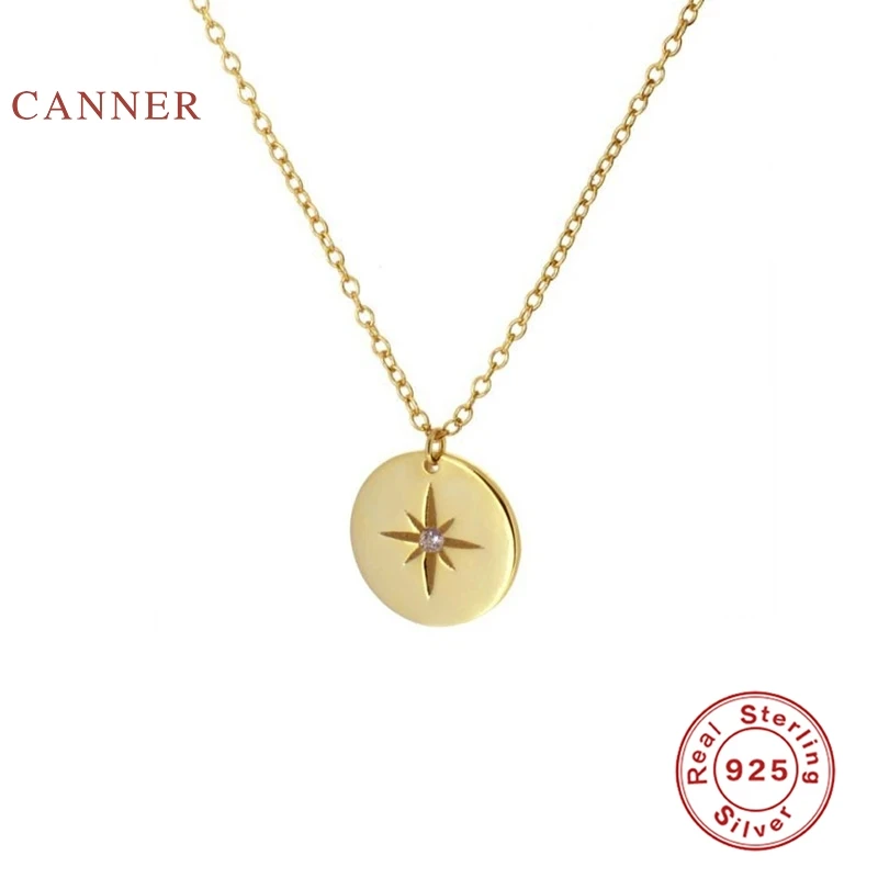 CANNER 925 Sterling Silver Necklace For Women 2020 Jewelry Round Card Eight-pointed Star Geometric Eyes Chain Choker Necklace
CANNER 925 Sterling Silver Necklace For Women 2020 Jewelry Round Card Eight-pointed Star Geometric Eyes Chain Choker Necklace