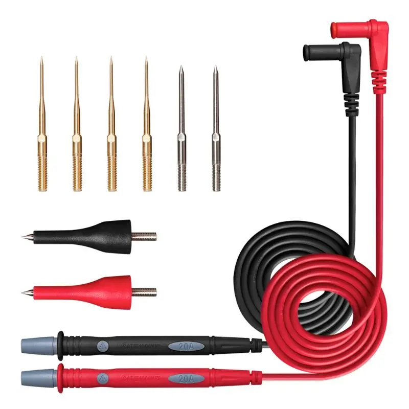 Test Leads Kit Replaceable Test Wires Probes 1000V 20A for Multimeter Test Lead X4YD
Test Leads Kit Replaceable Test Wires Probes 1000V 20A for Multimeter Test Lead X4YD