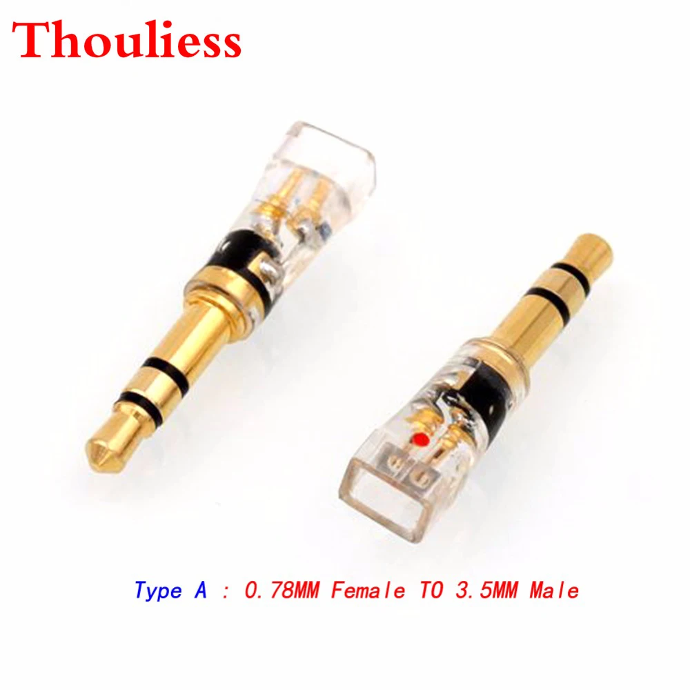 Thouliess Gold Plated MMCX/.78mm Female to 3.5mm Male Converter Adapter for t1 t5p D600 D7100 Z1 Z1R FOCAL ELLEAR Headphones
Thouliess Gold Plated MMCX/.78mm Female to 3.5mm Male Converter Adapter for t1 t5p D600 D7100 Z1 Z1R FOCAL ELLEAR Headphones