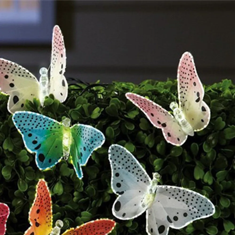 Lighting For Garden Party Christmas 10 LEDs Butterfly Solar String Lights Multi Colors Solar Power Led Lamp Outdoor Decorative
Lighting For Garden Party Christmas 10 LEDs Butterfly Solar String Lights Multi Colors Solar Power Led Lamp Outdoor Decorative