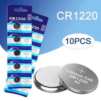 10PCS CR1220 Watch Battery Button Battery DL1220 BR1220 LM1220 Coin Cell Lithium Batteries for Toy Calculator Clock Watch 3.0V
10PCS CR1220 Watch Battery Button Battery DL1220 BR1220 LM1220 Coin Cell Lithium Batteries for Toy Calculator Clock Watch 3.0V