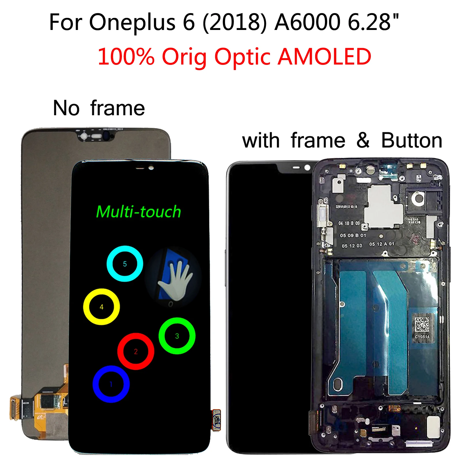 Shyueda Oig For Oneplus 6 1+6 (2018) A6000 6.28" LCD Display Touch Screen Digitizer with tools
Shyueda Oig For Oneplus 6 1+6 (2018) A6000 6.28" LCD Display Touch Screen Digitizer with tools