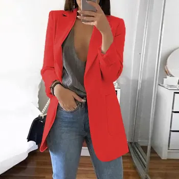 S-2XL Notched Coat Women Autumn Winter Long Sleeve Office Coat Cardigans Suit Ladies Fashion Solid Pockets Slim Long Blazers
S-2XL Notched Coat Women Autumn Winter Long Sleeve Office Coat Cardigans Suit Ladies Fashion Solid Pockets Slim Long Blazers