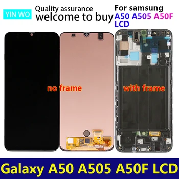 For Samsung Galaxy A50 A505F A505F/DS A505A A505FD LCD Display Touch Screen Digitizer Assembly frame replacement parts
For Samsung Galaxy A50 A505F A505F/DS A505A A505FD LCD Display Touch Screen Digitizer Assembly frame replacement parts