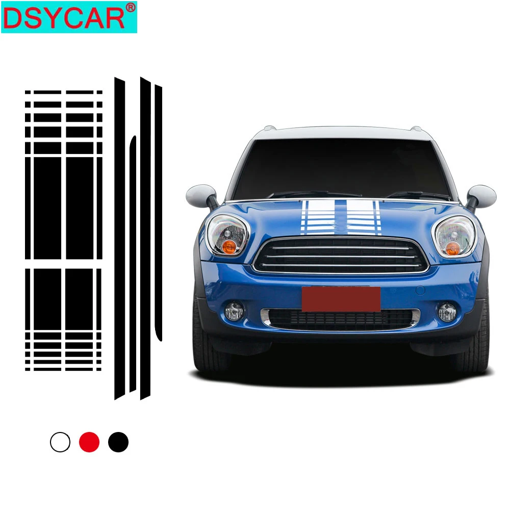 DSYCAR 1Set Car Hood Trunk Engine Rear Side Stripes Car Stickers Body Kit Decal for Mini Cooper Countryman R60 2013-2016
DSYCAR 1Set Car Hood Trunk Engine Rear Side Stripes Car Stickers Body Kit Decal for Mini Cooper Countryman R60 2013-2016