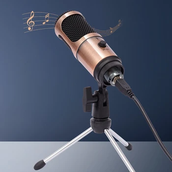 Professional USB Condenser Microphone Computer Microphone with Volume Adjusting Microphone For PC Laptop MAC
Professional USB Condenser Microphone Computer Microphone with Volume Adjusting Microphone For PC Laptop MAC