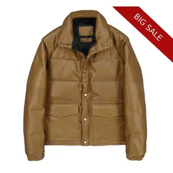 2020 Brown Men Winter Leather Down Jacket Goose Feather Plus Size XXXXL Genuine Cowhide Russian Thick Warm Natural Down Coat
2020 Brown Men Winter Leather Down Jacket Goose Feather Plus Size XXXXL Genuine Cowhide Russian Thick Warm Natural Down Coat