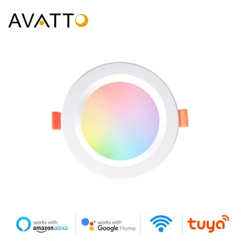 AVATTO WiFi LED Downlight,7W 9W RGB Cool White Warm White Round Spot light,Tuya Remote Control Work with Alexa Google Home
AVATTO WiFi LED Downlight,7W 9W RGB Cool White Warm White Round Spot light,Tuya Remote Control Work with Alexa Google Home
