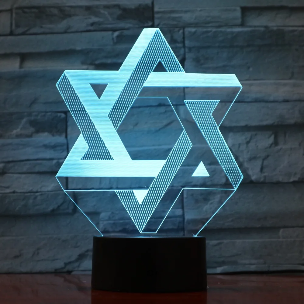 Hexagram Star Of David 3D 7 Color Led Night Lamps For Kids Touch Led Usb Table Lampara Lampe Baby Sleeping Nightlight Drop Ship
Hexagram Star Of David 3D 7 Color Led Night Lamps For Kids Touch Led Usb Table Lampara Lampe Baby Sleeping Nightlight Drop Ship