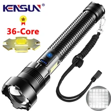 XHP360 LED 36-Core Flashlight Powerful Torch With 26650 battery Super Bright Torchlight COB Light Rechargeable USB Waterproof
XHP360 LED 36-Core Flashlight Powerful Torch With 26650 battery Super Bright Torchlight COB Light Rechargeable USB Waterproof