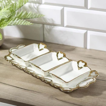 Set of salad bowls 13 × 9 × 4 cm, 130 ml "Hearts", 3 pcs, on a ceramic stand, gold color
Set of salad bowls 13 × 9 × 4 cm, 130 ml "Hearts", 3 pcs, on a ceramic stand, gold color