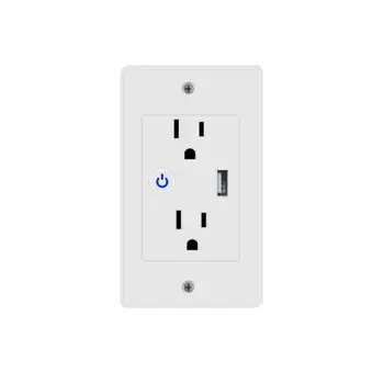 2020 New Smart WiFi Socket US In Wall Plug 2 Outlets 1 USB Timer Switch for Alexa/IFTTT
2020 New Smart WiFi Socket US In Wall Plug 2 Outlets 1 USB Timer Switch for Alexa/IFTTT