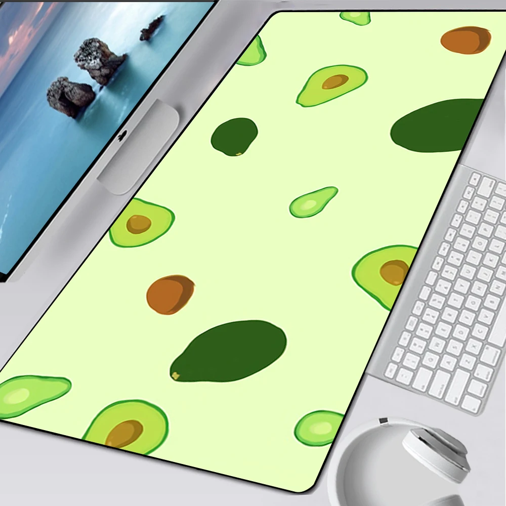 Фото Большой игровой коврик для мыши компьютерный ноутбука с изображением авокадо в