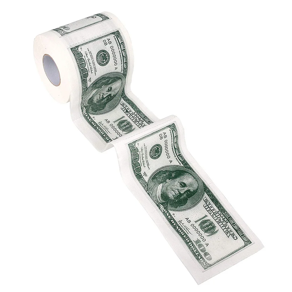One Hundred Dollar Bill Printed Toilet Paper America US Dollars Tissue Novelty Funny $100 TP Money Roll Gag Gift
One Hundred Dollar Bill Printed Toilet Paper America US Dollars Tissue Novelty Funny $100 TP Money Roll Gag Gift