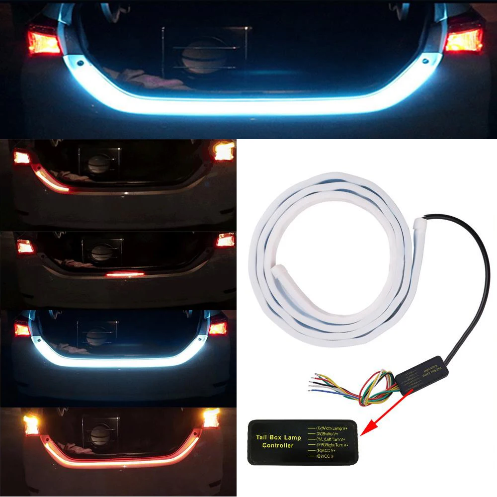 For Car Lighting 1pc 1.2m 12V Car Four Colors Flow Type 36 LED Car Tailgate Strip Waterproof Brake Driving Turn Signal Light
For Car Lighting 1pc 1.2m 12V Car Four Colors Flow Type 36 LED Car Tailgate Strip Waterproof Brake Driving Turn Signal Light