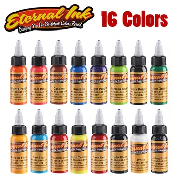 New Permanent 16 Color Tattoo Ink 1oz / Bottle Set Permanent Makeup Coloring Pigment Eyebrows Body Tattoo Paint Ink Supplies 
New Permanent 16 Color Tattoo Ink 1oz / Bottle Set Permanent Makeup Coloring Pigment Eyebrows Body Tattoo Paint Ink Supplies