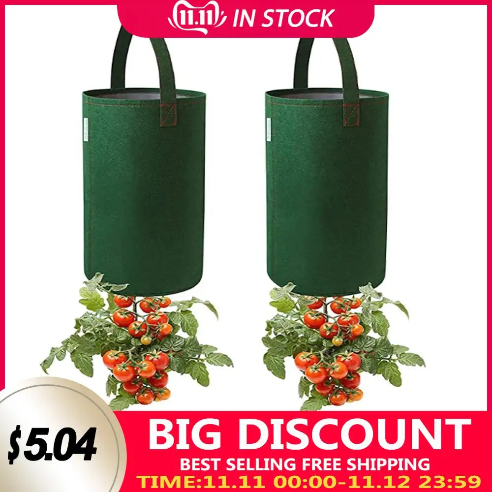2Pcs New Garden Plant Grow Bag Vegetable Hanging Flower Pot Planter For Tomato Chili Pepper Growing Home Garden Supplies
2Pcs New Garden Plant Grow Bag Vegetable Hanging Flower Pot Planter For Tomato Chili Pepper Growing Home Garden Supplies