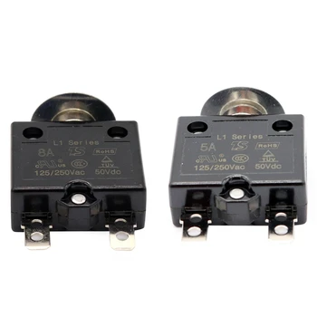 2 Pcs Circuit Breaker 12V/24V Push Button Resettable Thermal Circuit Breaker Panel Mount with Waterproof Cap, 8A & 5A
2 Pcs Circuit Breaker 12V/24V Push Button Resettable Thermal Circuit Breaker Panel Mount with Waterproof Cap, 8A & 5A