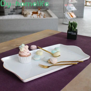 40.5*22cmNordic White Phnom Penh Rectangular Binaural Ceramic Tray Family Storage Bone China Coffee Dessert Jewelry Storage Tray
40.5*22cmNordic White Phnom Penh Rectangular Binaural Ceramic Tray Family Storage Bone China Coffee Dessert Jewelry Storage Tray