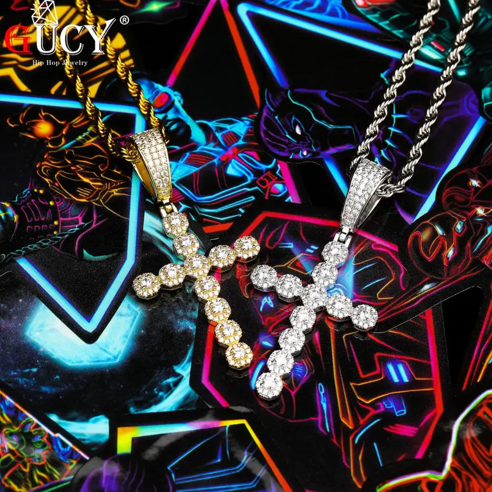 GUCY Hip Hop Ankh Cross Pendant Necklace Micro Pave AAAA+ Cubic Zirconia Egyptian Style 24" 30" Chain Necklace
GUCY Hip Hop Ankh Cross Pendant Necklace Micro Pave AAAA+ Cubic Zirconia Egyptian Style 24" 30" Chain Necklace