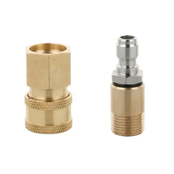 High Pressure Washer Water Gun Connector Quick Joint Hose Coupling Foam Gun Car Wash Brass Adapter Union connection
High Pressure Washer Water Gun Connector Quick Joint Hose Coupling Foam Gun Car Wash Brass Adapter Union connection