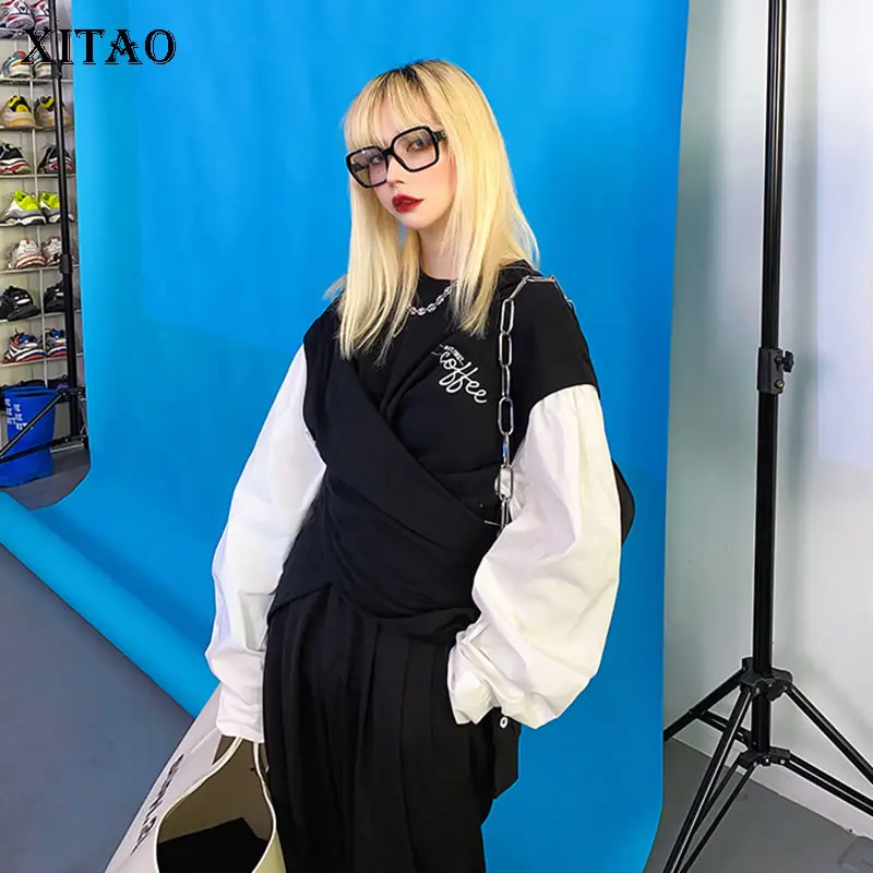 XITAO Split Embroidery T Shirt Fashion Full Sleeve 2020 Spring Dull Sleeve False Two Piece Small Fresh Casual Style Tee XJ4243
XITAO Split Embroidery T Shirt Fashion Full Sleeve 2020 Spring Dull Sleeve False Two Piece Small Fresh Casual Style Tee XJ4243