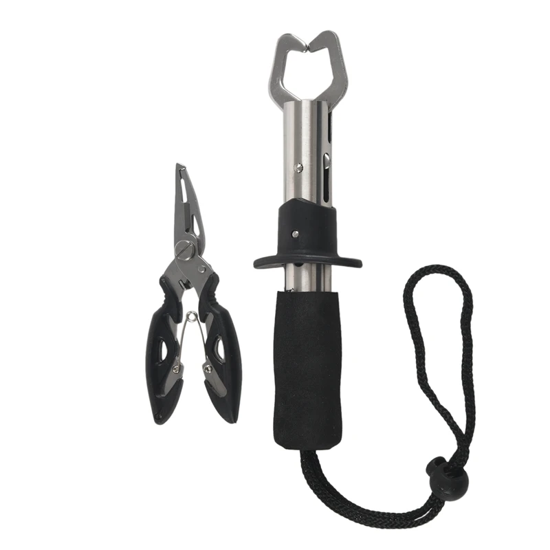 Stainless Steel Fish Grips Control Fish Clip Multi-Function Fishing Pliers Fishing Tools Set
Stainless Steel Fish Grips Control Fish Clip Multi-Function Fishing Pliers Fishing Tools Set