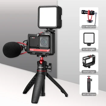 Insta360 One R Metal Vlog Cage Case Mounting Bracket Tripod Extend Cold Shoe for Insta360 One R LED Light Microphone Accessories
Insta360 One R Metal Vlog Cage Case Mounting Bracket Tripod Extend Cold Shoe for Insta360 One R LED Light Microphone Accessories