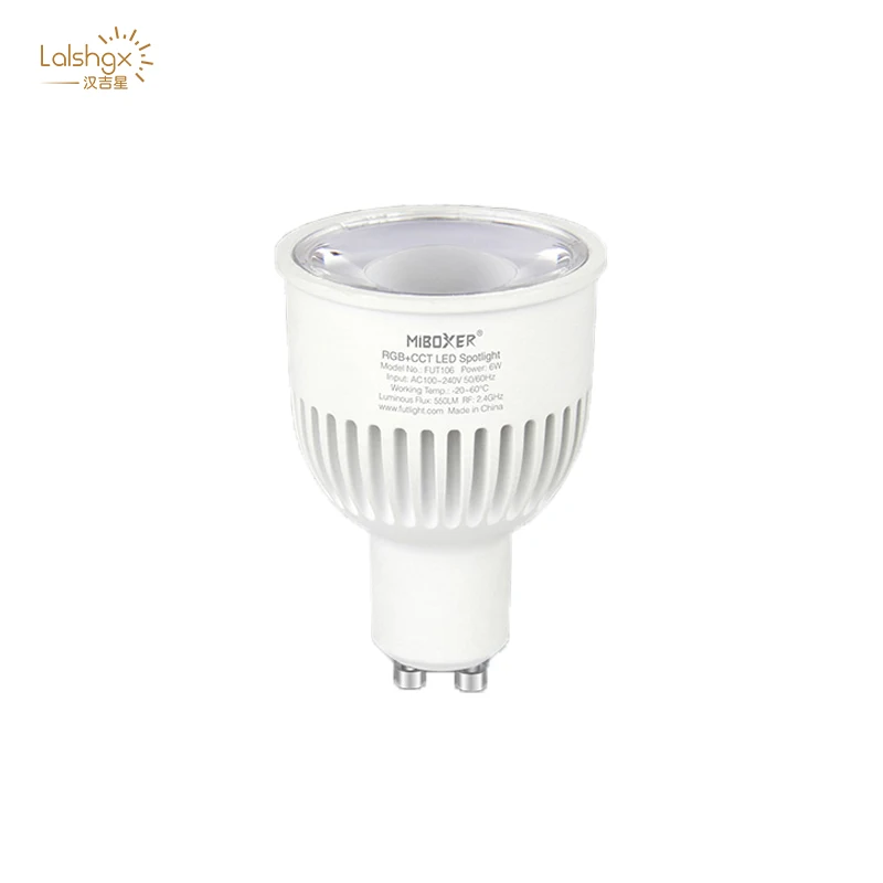 Free shipping FUT106 6W GU10 RGB+CCT LED Spotlight 2.4GHz Remote control App control support third party voice control
Free shipping FUT106 6W GU10 RGB+CCT LED Spotlight 2.4GHz Remote control App control support third party voice control